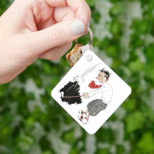 Chaveiro Vintage Golf Sports Humor, Bobo Golfista Engraçado