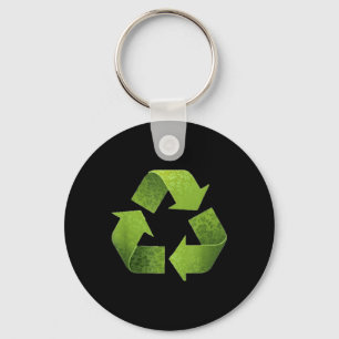 Chaveiro Vintage Green Reciclar Símbolo Novelty Earth Day R