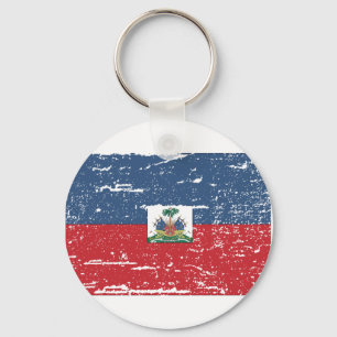 Chaveiro Vintage Haiti Flag