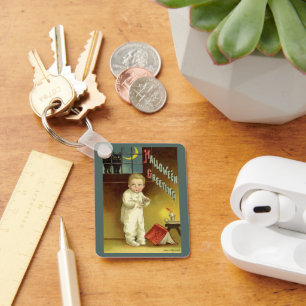 Chaveiro Vintage Halloween de Ellen Clapsaddle, história do