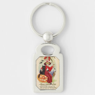 Chaveiro Vintage Halloween Witness e Black Cat