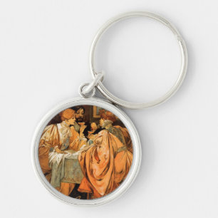 Chaveiro Vintage Heidsieck & Co Monopole Reims Wine Label