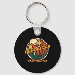 Chaveiro Vintage Hendricks West Virginia Montanha Hiking So