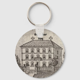 Chaveiro Vintage Home Guest Welcome Vintage Sketch House