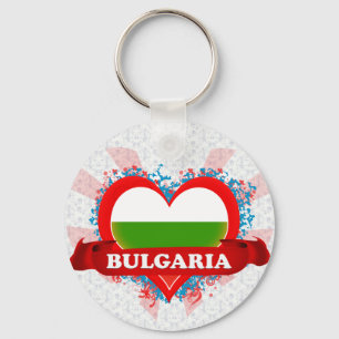 Chaveiro Vintage I Love Bulgária