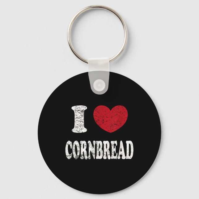 Chaveiro Vintage I Love Corncake (Frente)