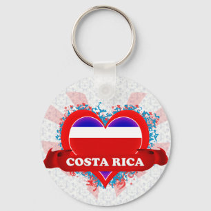Chaveiro Vintage I Love Costa Rica
