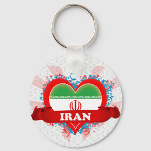 Chaveiro Vintage I Love Iran