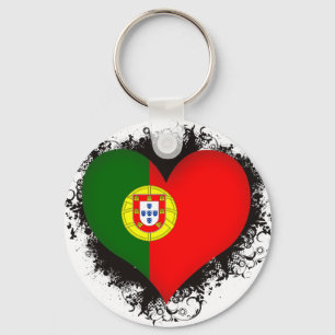 Chaveiro Vintage I Love Portugal