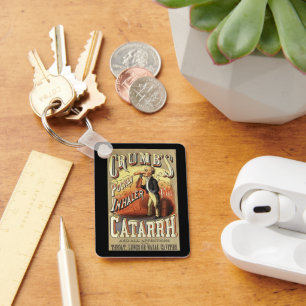 Chaveiro Vintage Label Art, Pocket Asthma Inhaler de Crumb