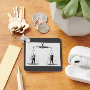 Chaveiro Vintage Labor vs Management, Escalas de Justiça