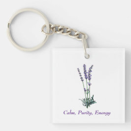 Chaveiro Vintage Lavanda Flor