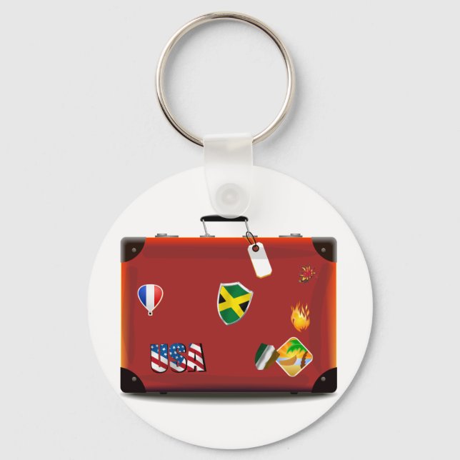 Chaveiro Vintage Leather Suitcase (Frente)