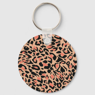 Chaveiro Vintage Leopard Pattern Design