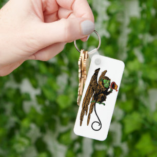 Chaveiro Vintage mágico de Oz, chapéu mau do macaco do v