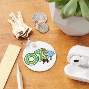 Chaveiro Vintage mágico de Oz Dorothy Toto com letras