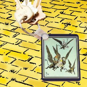 Chaveiro Vintage mágico de Oz, macacos de voo com Dorothy
