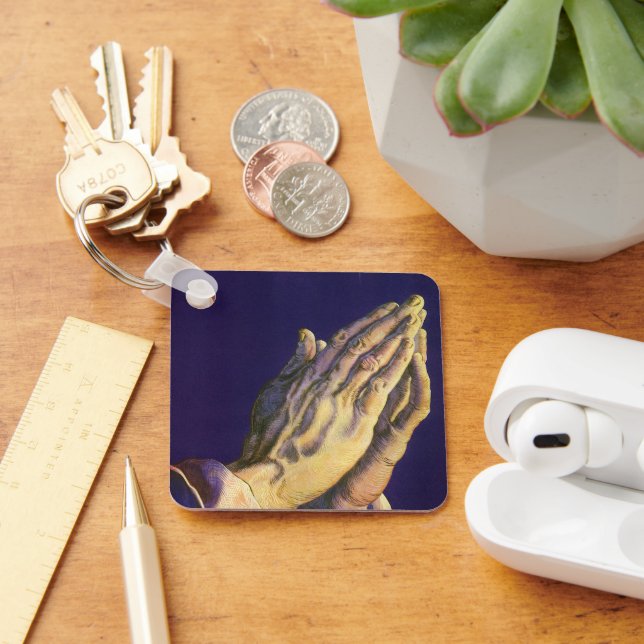 Chaveiro Vintage Mãos Rezando com Estrela de Belém (Mesa)