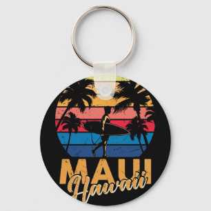 Chaveiro Vintage Maui Hawaii Havaii Beach Surfing 70