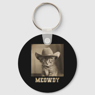 Chaveiro Vintage Meowdy Cat