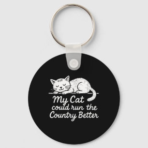 Chaveiro Vintage Meu Gato Poderia Correr O País Melhor