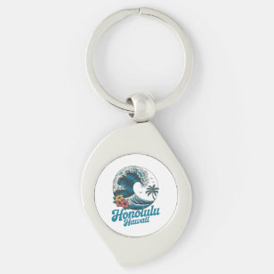 Chaveiro Vintage Minimal Honolulu Havaí Aloha Viagem 