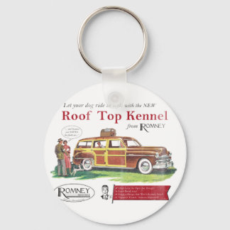 Chaveiro Vintage Mitt Romney Dog Retro Ad