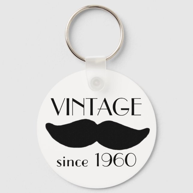 Chaveiro VINTAGE Mustache (Frente)