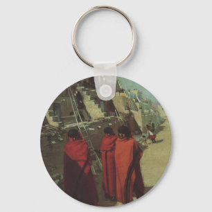 Chaveiro Vintage Native American, Hopi Pueblo por Louis Aki