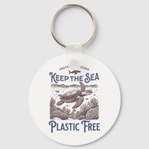 Chaveiro Vintage Nature Roupa Earth Day Sea Turtle For Wo