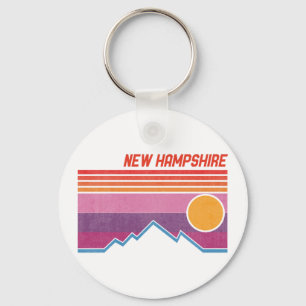 Chaveiro Vintage New Hampshire NH Granite State Souvenir