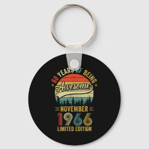 Chaveiro Vintage Novembro 1966 60 Anos