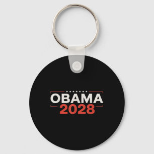 Chaveiro Vintage Obama 2028 Engraçado Eleição Política Patr