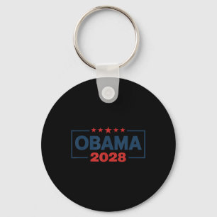Chaveiro Vintage Obama 2028 Engraçado Eleição Política Patr
