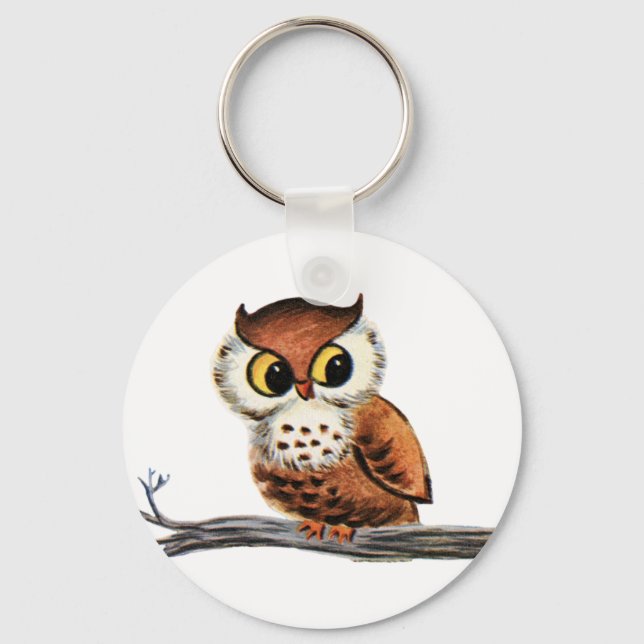 Chaveiro Vintage Owl (Frente)
