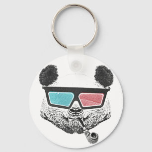 Chaveiro Vintage panda 3-D