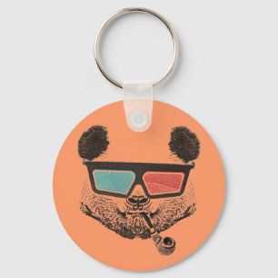 Chaveiro Vintage panda 3-D