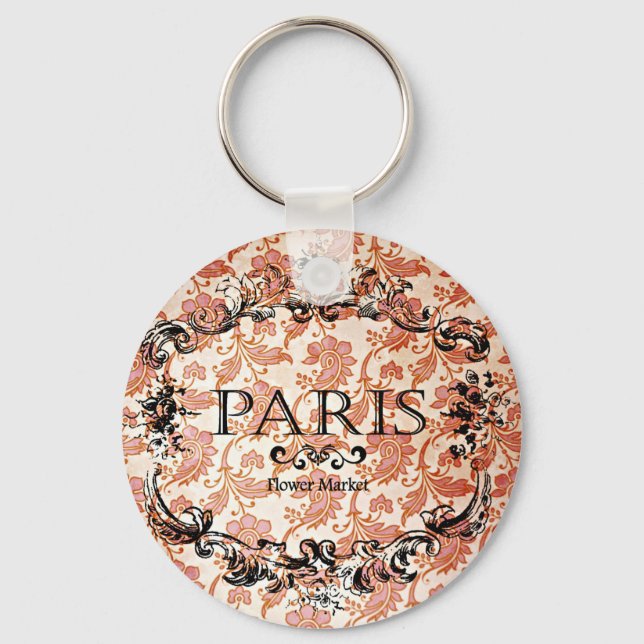 Chaveiro Vintage Paris Damask (Frente)