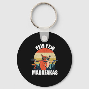 Chaveiro Vintage Pew Madafakas - Citação Louca dos Amantes