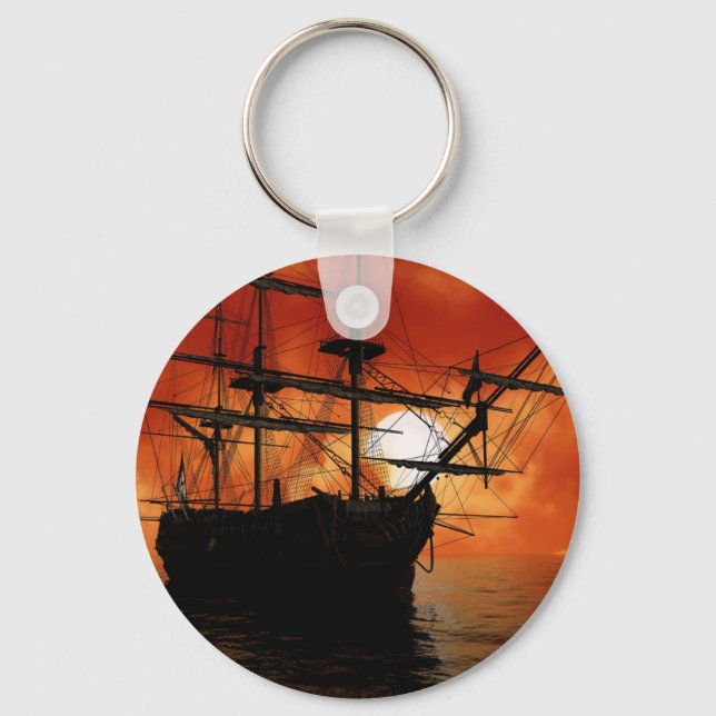 Chaveiro Vintage Pirate Ship (Frente)