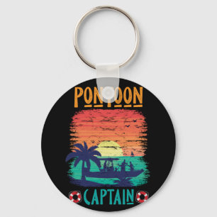 Chaveiro Vintage Pontoon Capitão Estilo Retro Barco Pontoon