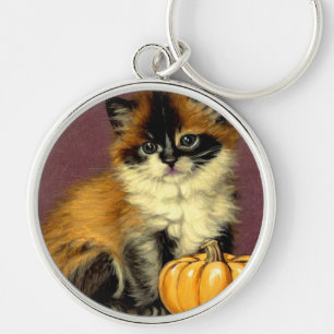 Chaveiro Vintage Ragdoll Halloween Cat