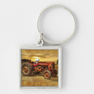 Chaveiro Vintage Red Fazenda Trator