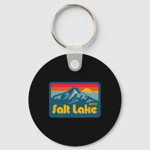 Chaveiro Vintage Retro 70s 80s Salt Lake City Utah Montanha