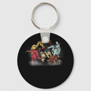 Chaveiro Vintage Retro Assustador Dinossauro Horror T-Shirt