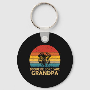 Chaveiro Vintage Retro Dogue De Bordeaux Grandpa Dog Pai Fa