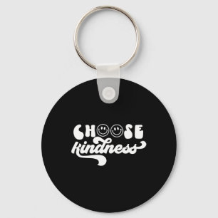 Chaveiro Vintage Retro Escolhe o Sorriso de bondade Face In