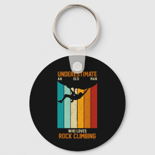 Chaveiro Vintage Retro Nunca Subestime Um Homem Velho Rock