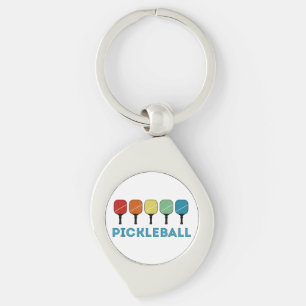 Chaveiro Vintage Retro Pickleball Funny