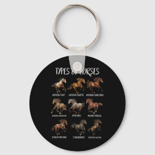 Chaveiro Vintage Retro Tipos De Cavalos1